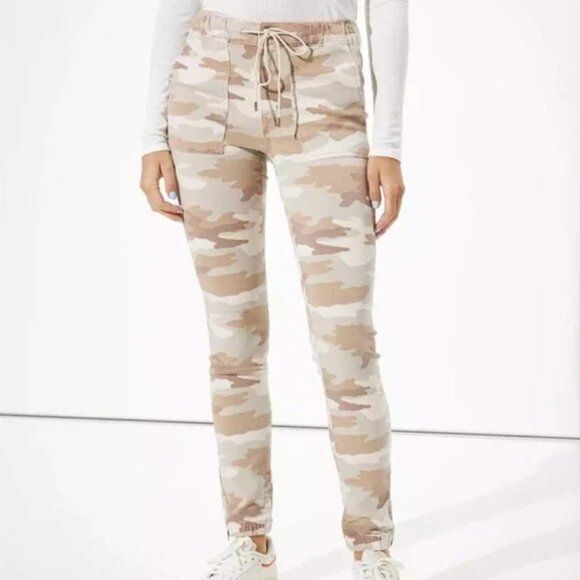 American Eagle Camo Jegging Joggers Size 14 Regular - Picture 1 of 14